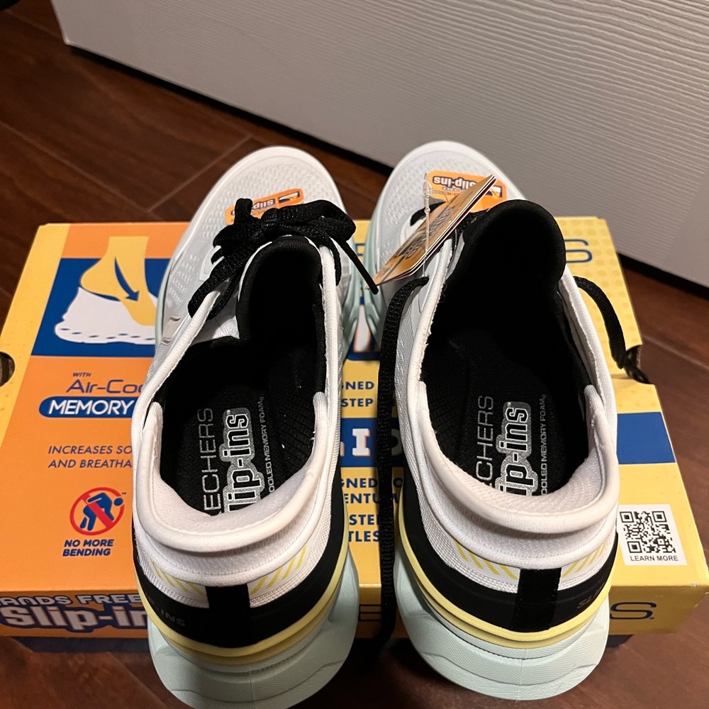 Skechers Slip-ins Black and White Sneakers